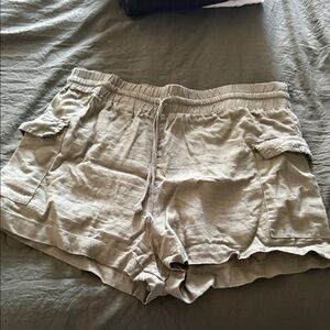 Casual olive green Women's Shorts
